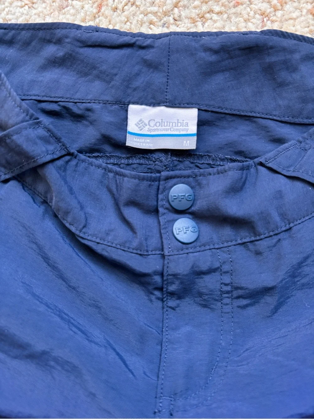 Columbia Blue PFG Lightweight Shorts